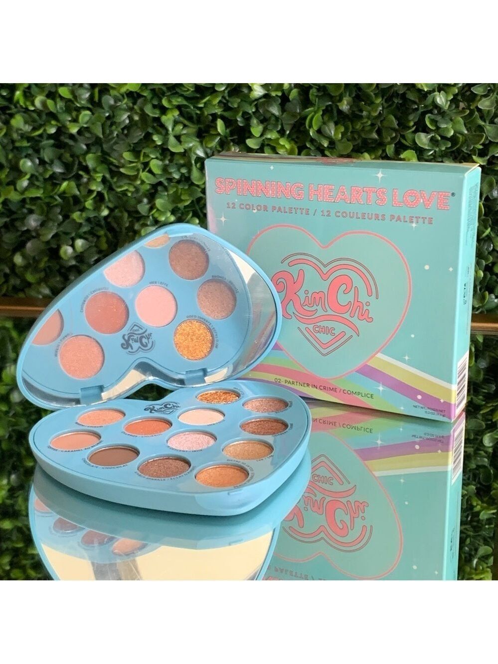 KimChi Chic PARTNER IN CRIME Spinning Hearts Love Palette | NEW | 12 Color #2